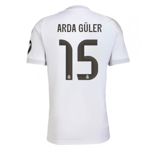 Stroje piłkarskie Real Madrid Arda Guler #15 Koszulka Podstawowej 2025-26 Krótki Rękaw